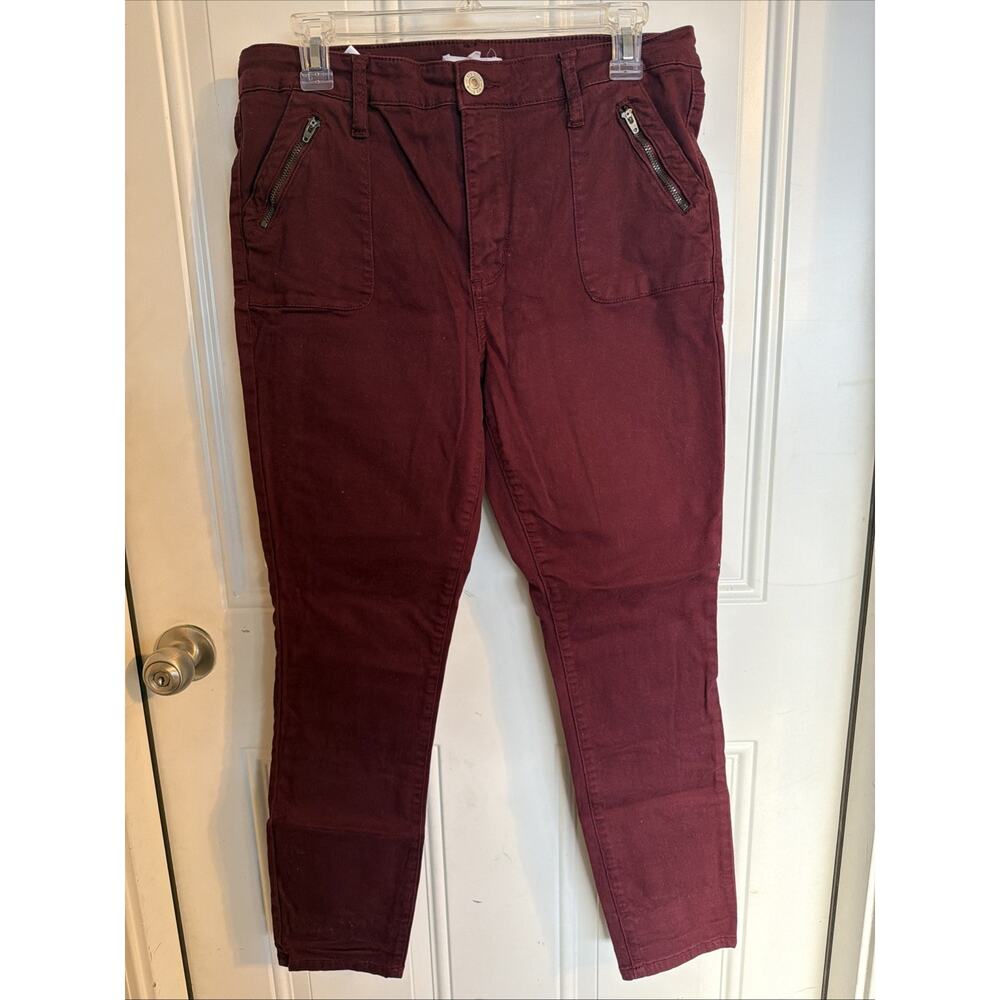 STS Blue Size 31 Maroon Pants, Zipper Pockets